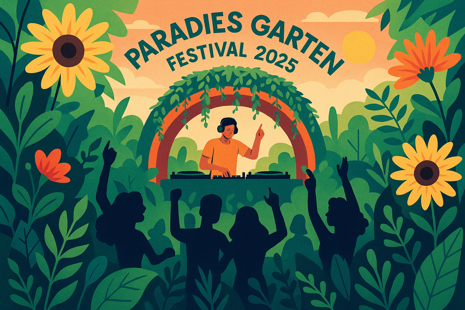 Titelbild zu „Paradies Garten Festival 2025: Elektronische Beats treffen auf grüne Revolution!“