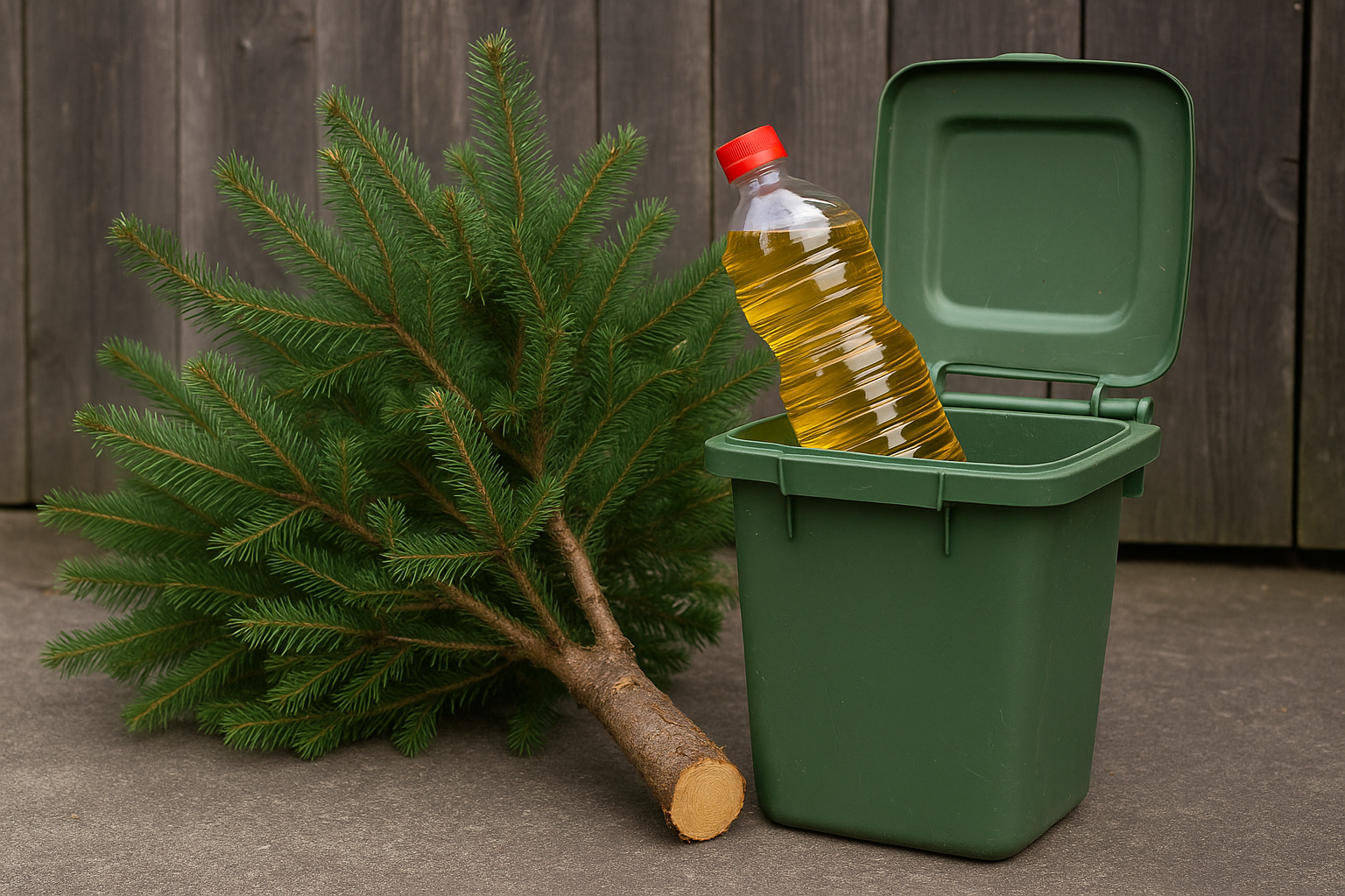 Titelbild zu „Nachhaltigkeits-Schock: So entsorgen Sie Christbaum und Speiseöl richtig!“