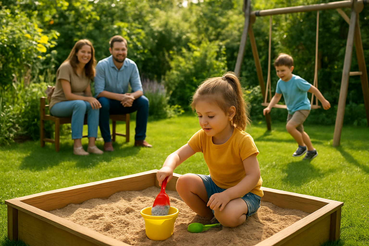 Titelbild zu „Familienzeit im Grünen: Wie der Garten zum Wohlfühlort für Kinder wird“