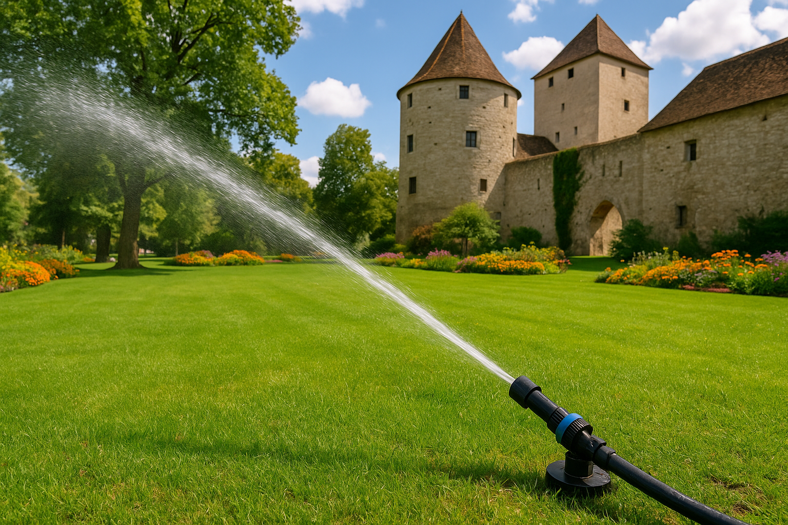 Titelbild zu „Revolutionäre Technik im Burggarten Wels: So spart die Stadt 40% Wasser!“