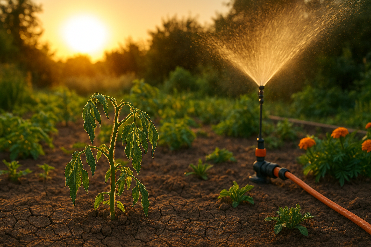 Titelbild zu „Pflanzen im Sommer in Gefahr? So retten Sie Ihren Garten vor der Hitze!“
