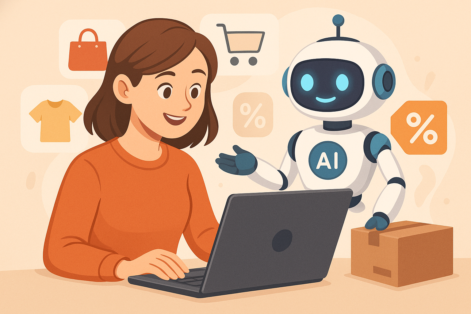 Titelbild zu „Revolution im Online-Shopping: Wie eine KI das Einkaufserlebnis verändert“