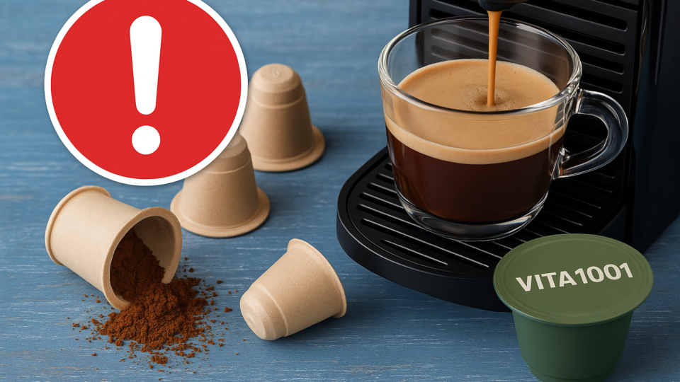 Titelbild zu „Nespresso-Schock: Papierkapseln weg – VITA1001 rettet den Tag!“